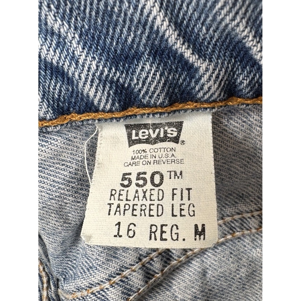 Levis 550 Made In USA Womens Jeans  Relaxed Fit Tapered Leg 16 Regular - Read‎ - Picture 4 of 10
